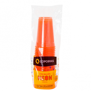 Vaso Neón Naranja