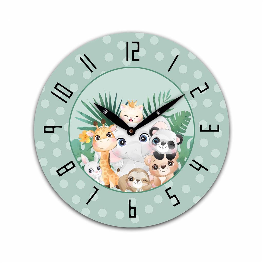 Reloj de pared animalitos MDF 1 Reloj de pared animalitos MDF