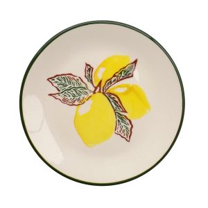 Plato de postre limones