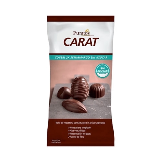 chocolate carat coverlux semiamargo sin azúcar 1 chocolate carat coverlux semiamargo sin azúcar