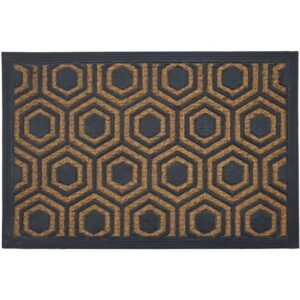 Felpudo coco/goma 40x60cm h.1cm hexagono