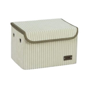 Caja organizador rec c/tapa 40x30xh22cm pana crudo