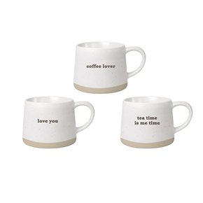 Mug globo 360 ml bicolor frases