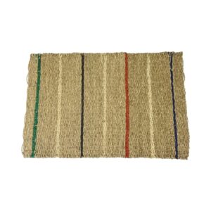 Alfombra rect. rayas seagrass 80x50cm multicolor