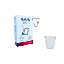set 12 mini vasos rayan vidrio 3.025 oz